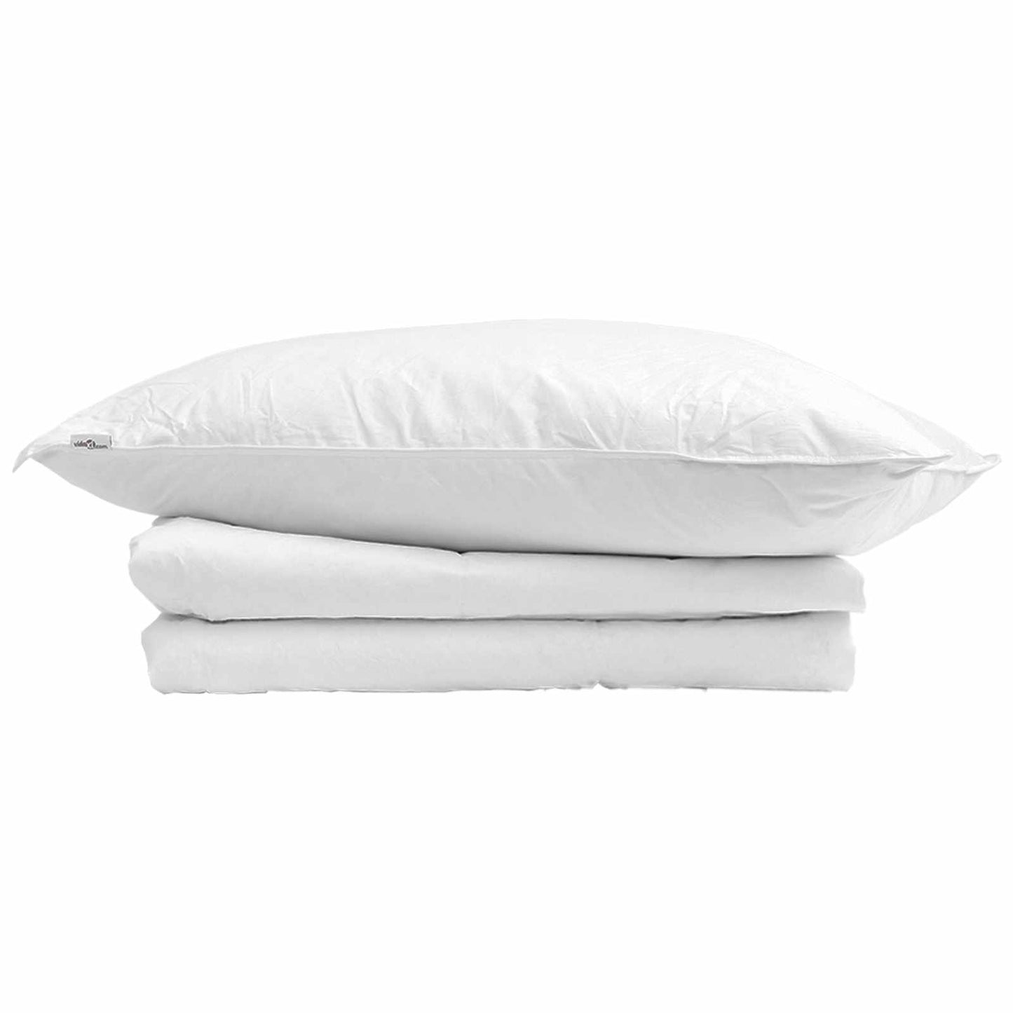 Duvet Estivo con cuscino 2 pcs Bianco Piuma d'anatra