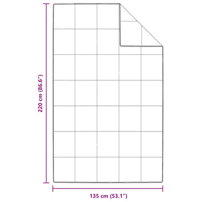 Duvet Estivo con cuscino 2 pcs Bianco Piuma d'anatra