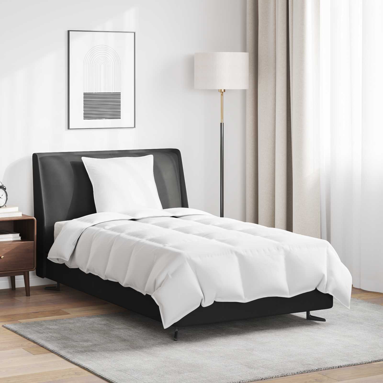 Duvet Estivo con cuscino 2 pcs Bianco Piuma d'anatra | homemem39