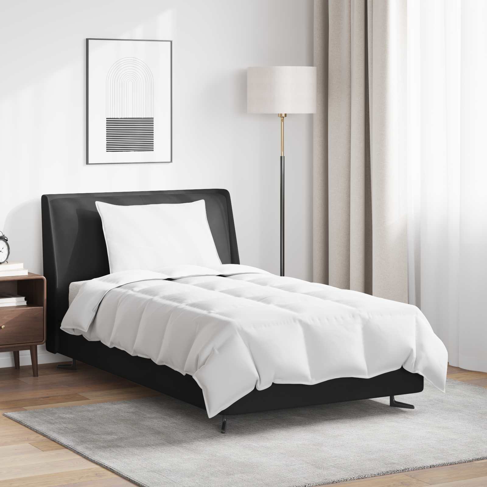 Duvet Estivo con cuscino 2 pcs Bianco Piuma d'anatra | homemem39