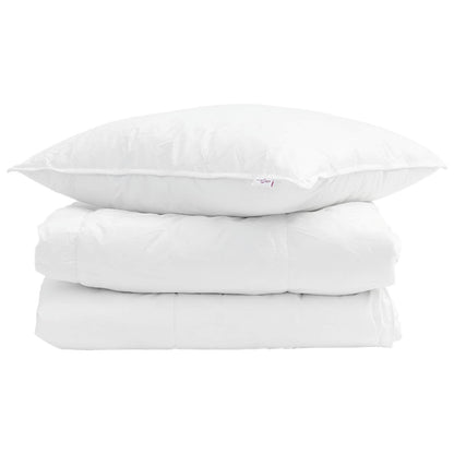 Duvet Estivo con cuscino 2 pcs Bianco Piuma d'anatra | homemem39