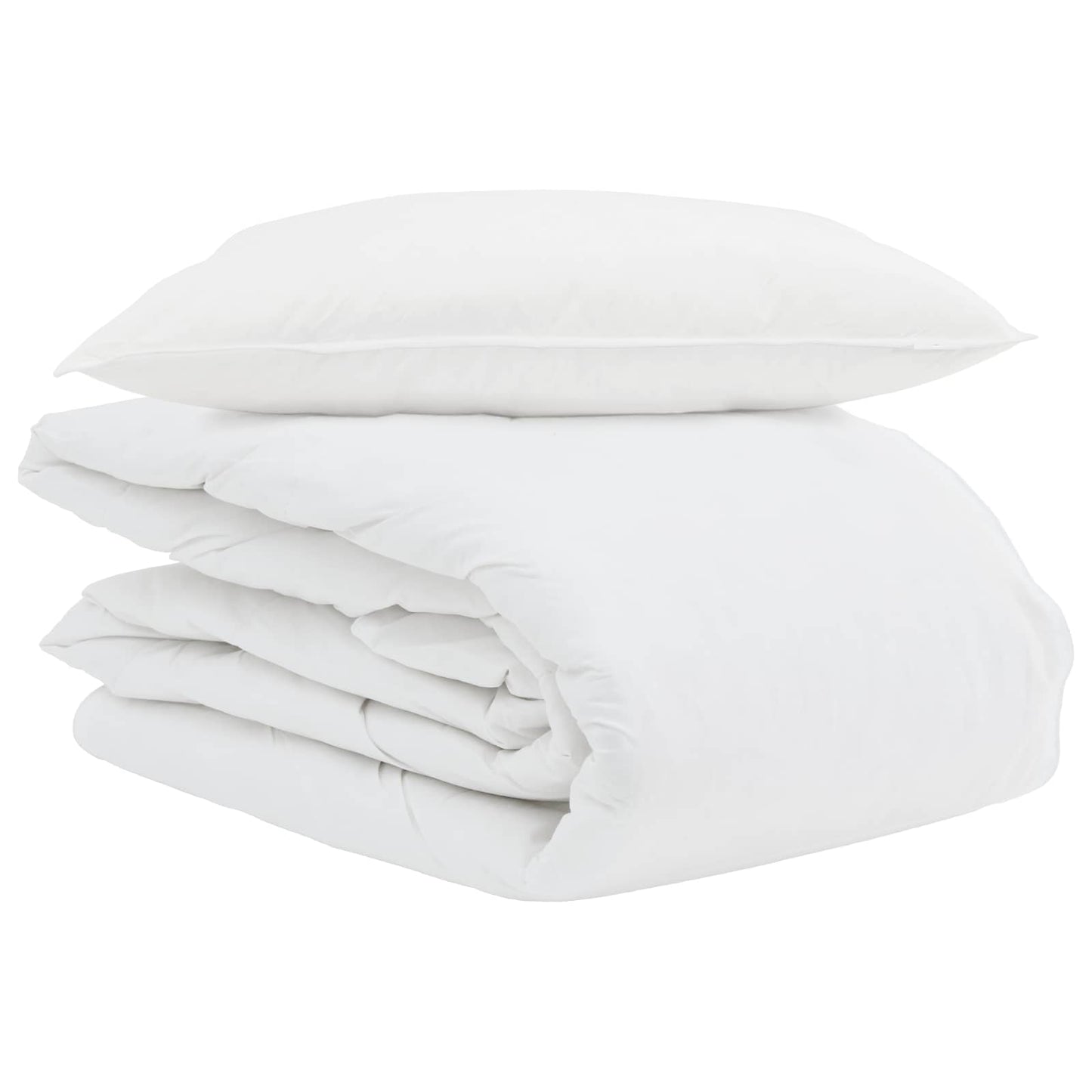 Duvet Estivo con cuscino 2 pcs Bianco Piuma d'anatra