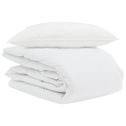 Duvet Estivo con cuscino 2 pcs Bianco Piuma d'anatra | homemem39