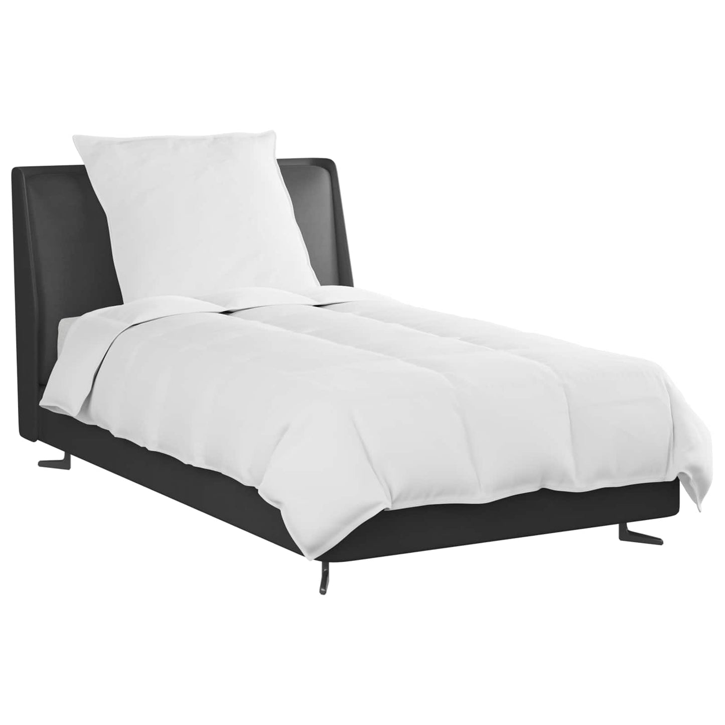 Duvet Estivo con cuscino 2 pcs Bianco Piuma d'anatra