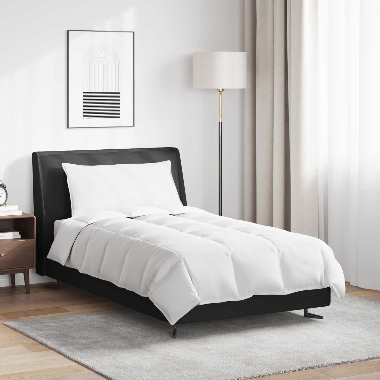 Duvet Invernale con cuscino 2 pcs Bianco Piuma d'anatra | homemem39