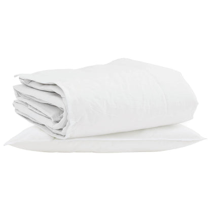 Duvet Invernale con cuscino 2 pcs Bianco Piuma d'anatra | homemem39