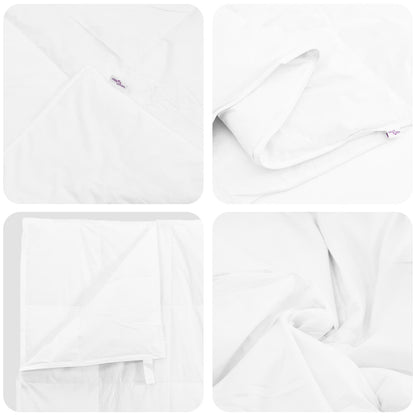 Duvet Invernale con cuscino 2 pcs Bianco Piuma d'anatra