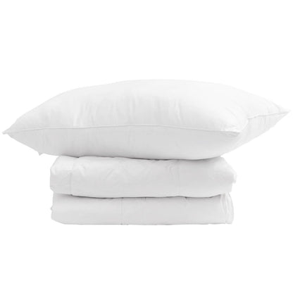 Duvet Invernale con cuscino 2 pcs Bianco Piuma d'anatra | homemem39