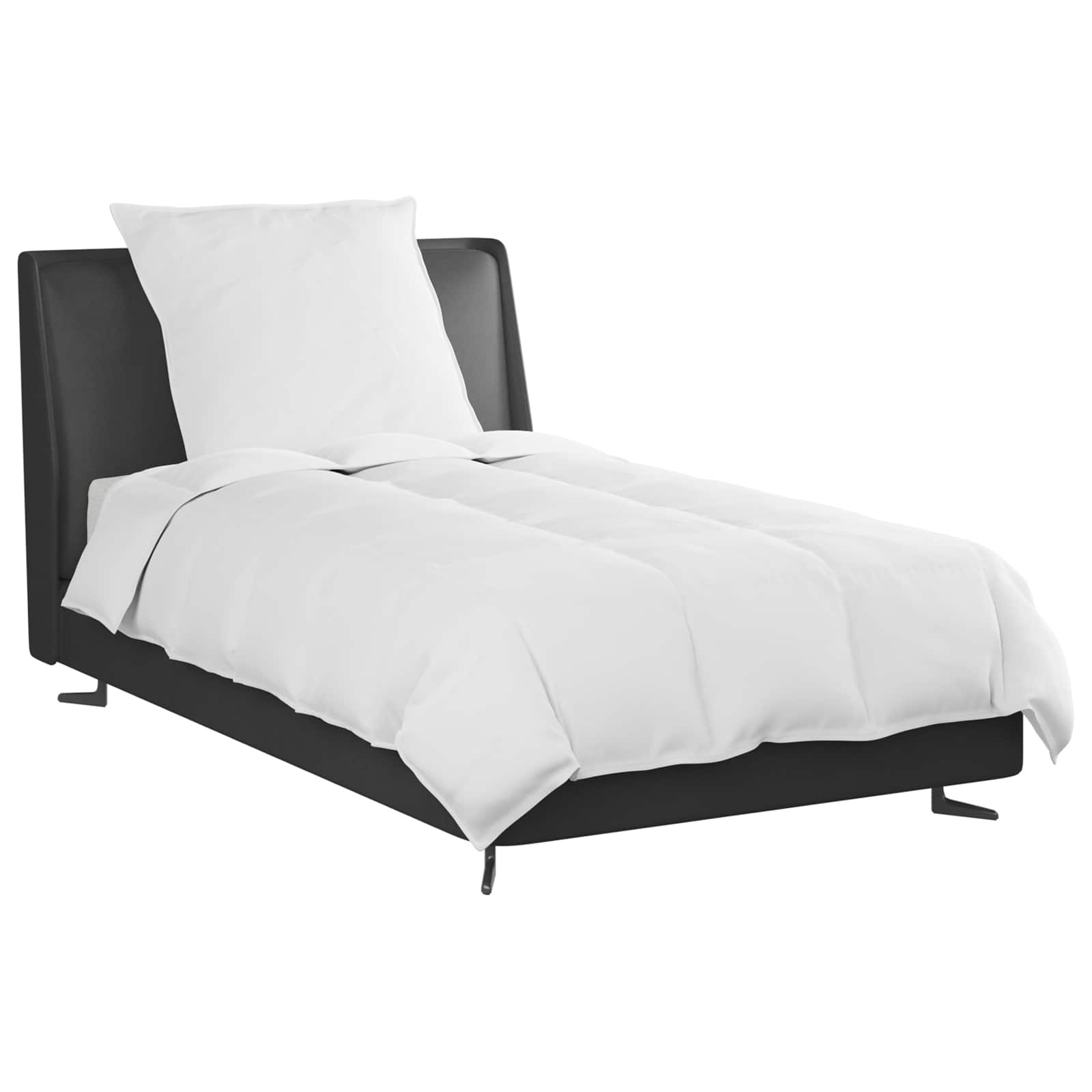 Duvet Invernale con cuscino 2 pcs Bianco Piuma d'anatra | homemem39