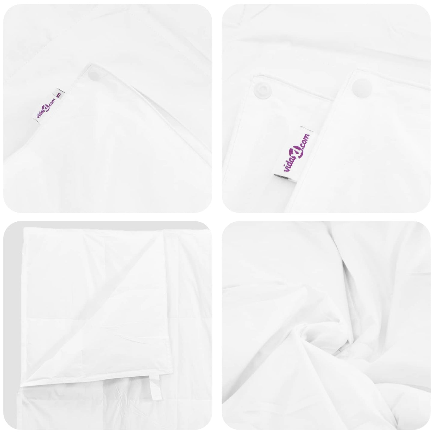 Duvet 2-in-1 con cuscino 2 pcs Bianco Piuma d'anatra | homemem39