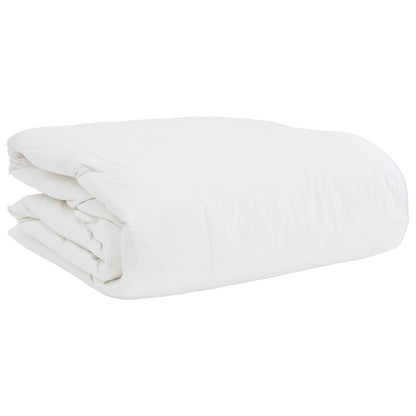 Duvet 2-in-1 con cuscino 2 pcs Bianco Piuma d'anatra | homemem39