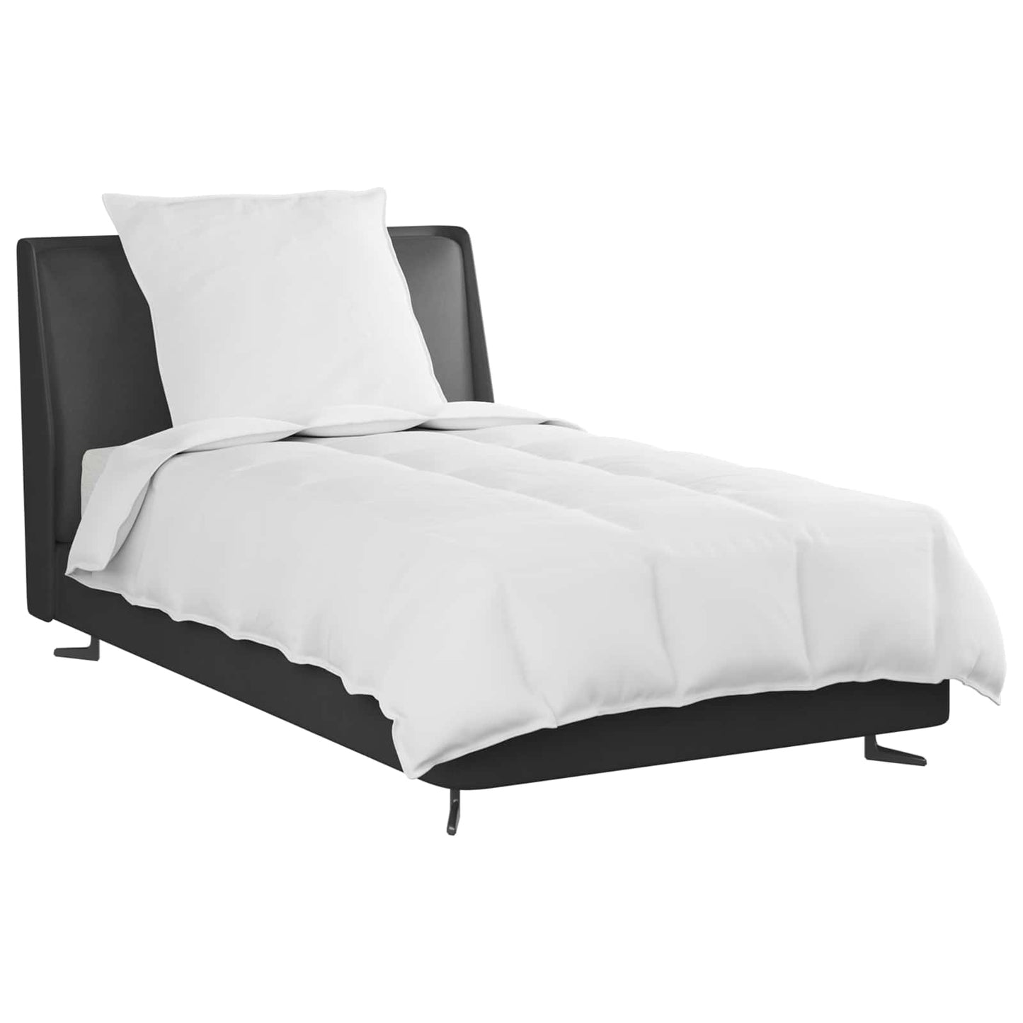 Duvet 2-in-1 con cuscino 2 pcs Bianco Piuma d'anatra