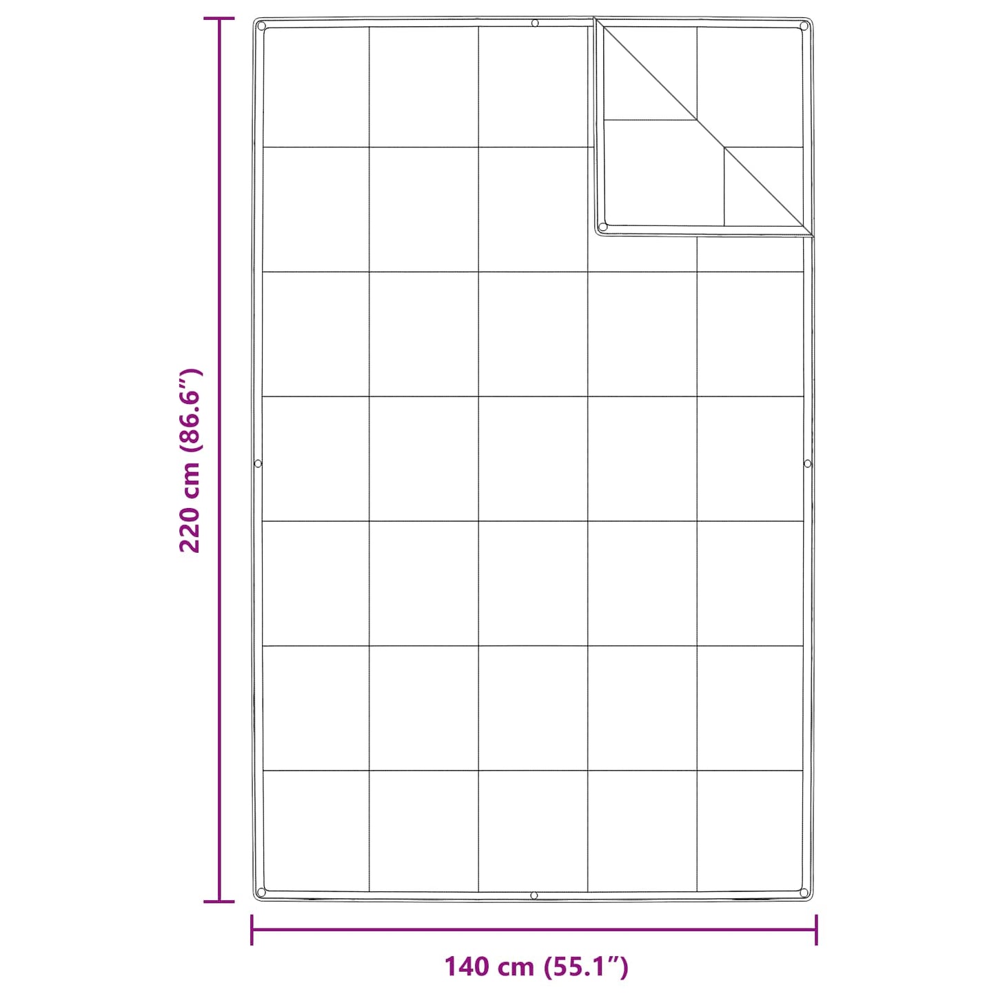 Duvet 2-in-1 con cuscino 2 pcs Bianco Piuma d'anatra