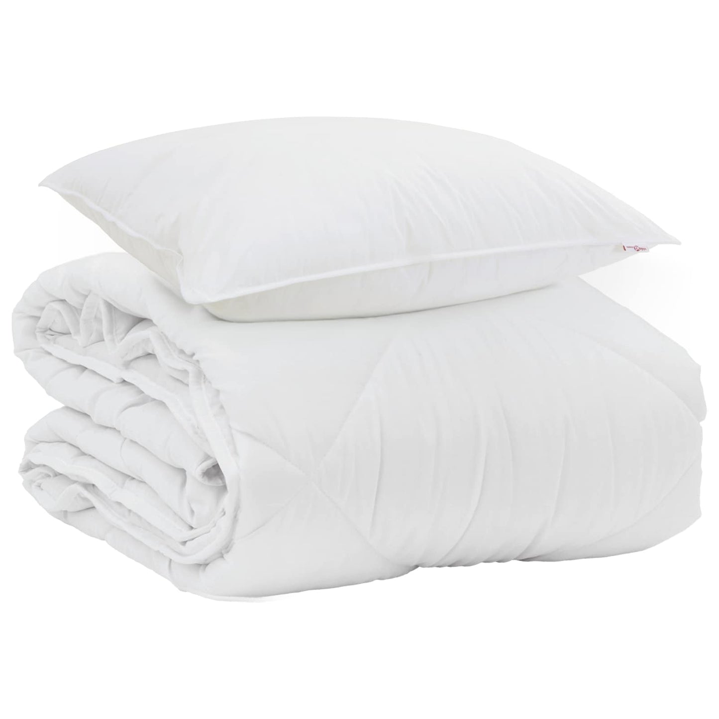 Duvet Estivo con cuscino 2 pcs Bianco Microfibra | homemem39