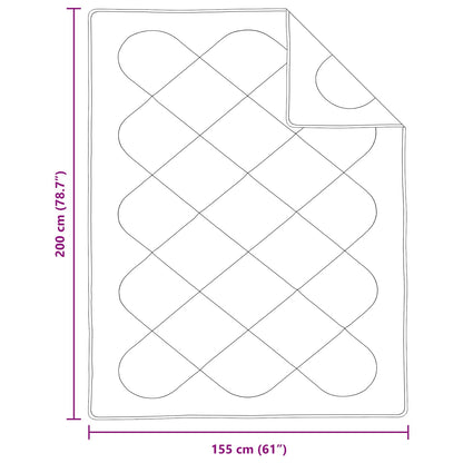 Duvet per Tutte le Stagioni con cuscino 2 pcs Bianco Microfibra