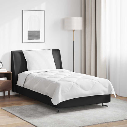Duvet per Tutte le Stagioni con cuscino 2 pcs Bianco Microfibra