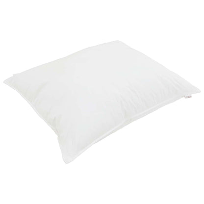 Duvet per Tutte le Stagioni con cuscino 2 pcs Bianco Microfibra