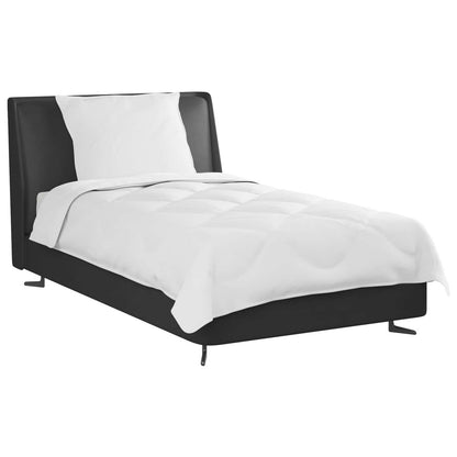 Duvet per Tutte le Stagioni con cuscino 2 pcs Bianco Microfibra