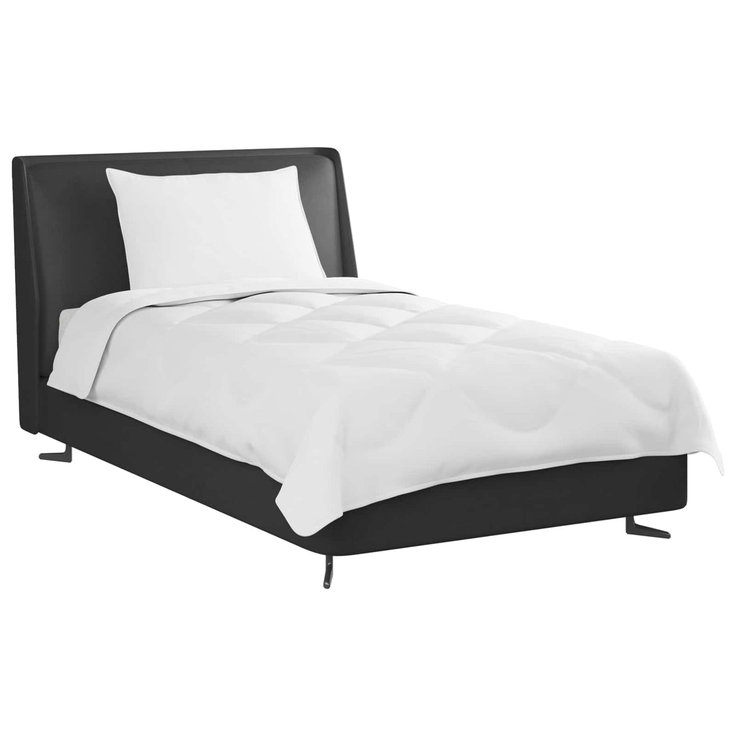 Duvet per Tutte le Stagioni con cuscino 2 pcs Bianco Microfibra | homemem39