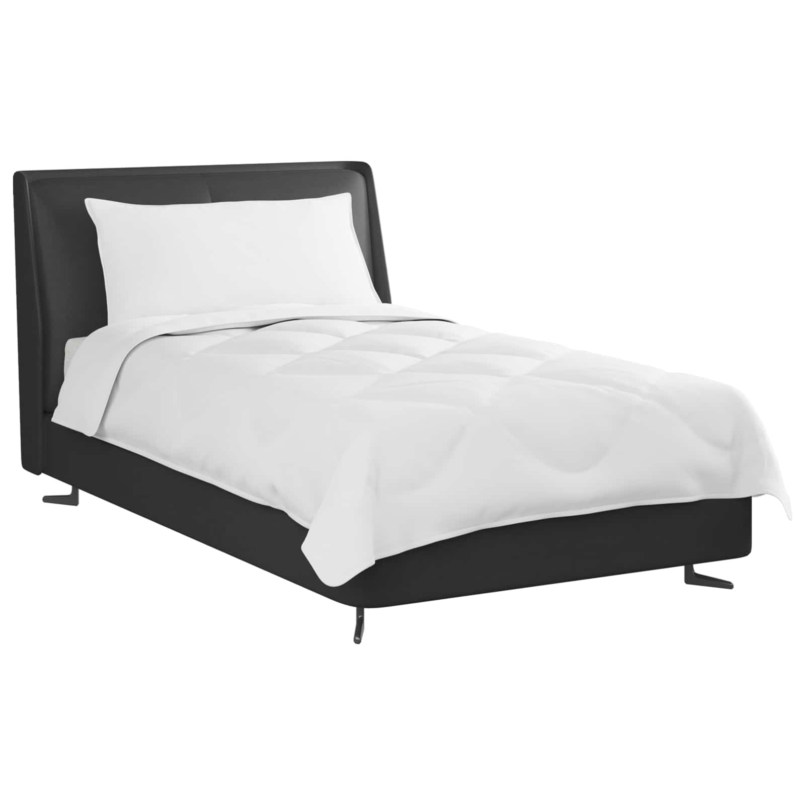 Duvet per Tutte le Stagioni con cuscino 2 pcs Bianco Microfibra | homemem39