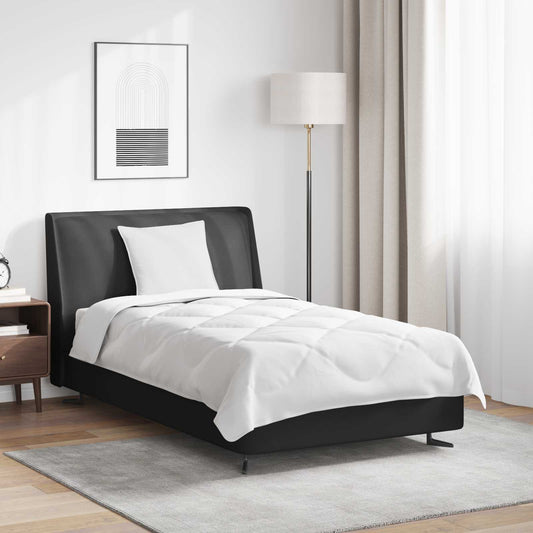 Duvet per Tutte le Stagioni con cuscino 2 pcs Bianco Microfibra