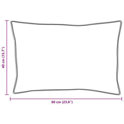 Piumone con cuscino 2 pcs Bianco Microfibra