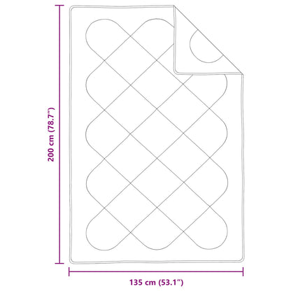Piumone con cuscino 2 pcs Bianco Microfibra