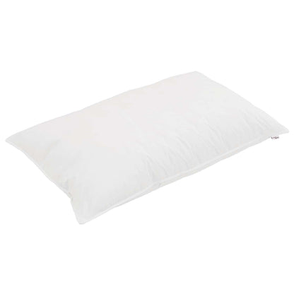 Piumone con cuscino 2 pcs Bianco Microfibra