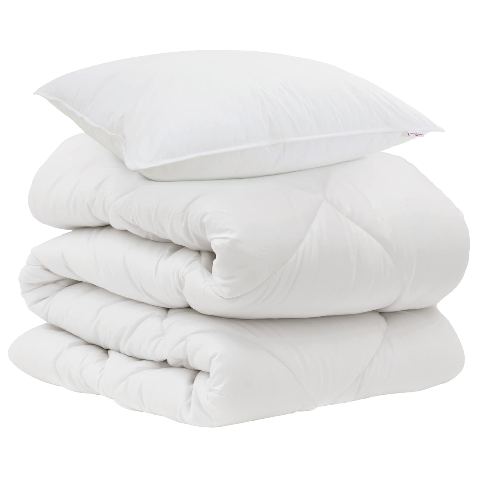 Piumone con cuscino 2 pcs Bianco Microfibra | homemem39