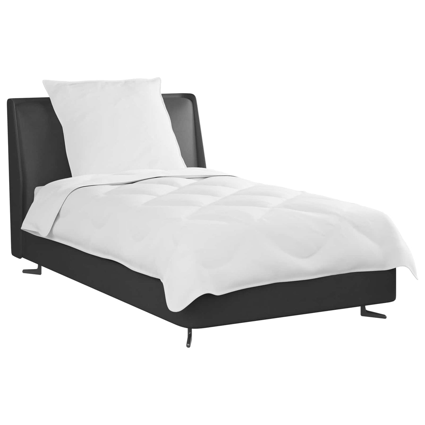 Piumone con cuscino 2 pcs Bianco Microfibra