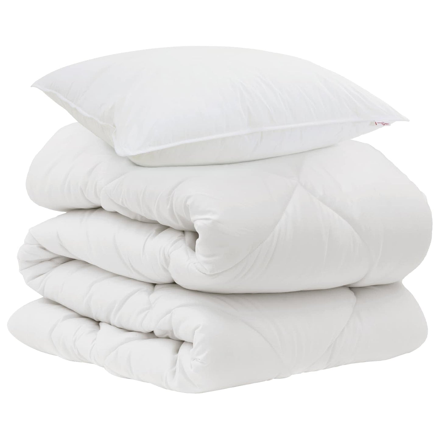 Piumone con cuscino 2 pcs Bianco Microfibra | homemem39
