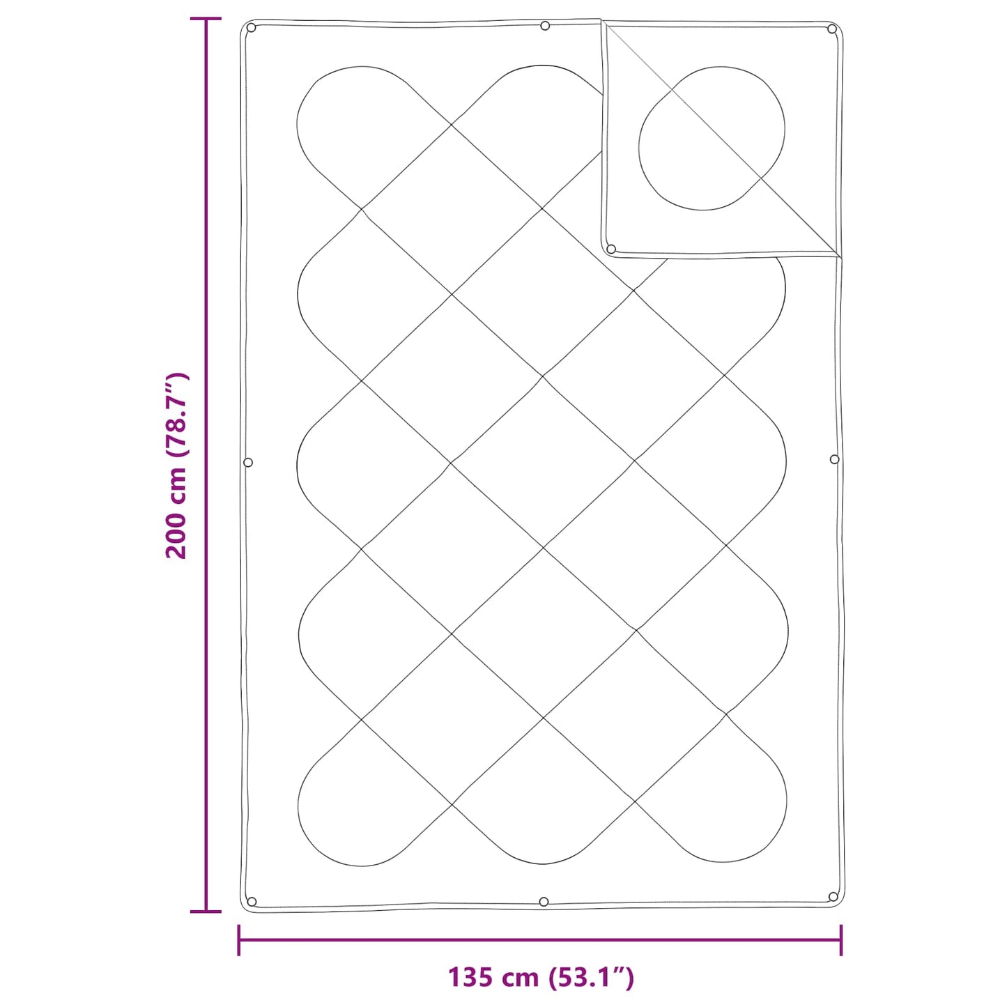 Set di Piumoni con cuscino 2 pcs Bianco Microfibra
