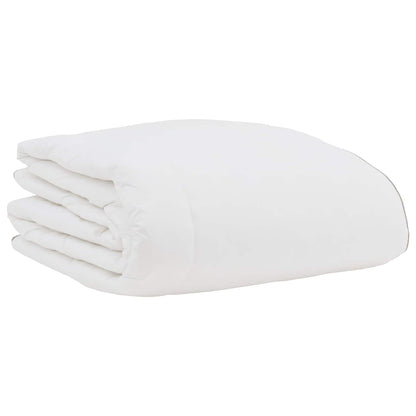 Duvet Invernale con cuscino 3 pcs Bianco Piuma d'anatra