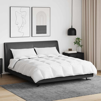 Duvet Invernale con cuscino 3 pcs Bianco Piuma d'anatra