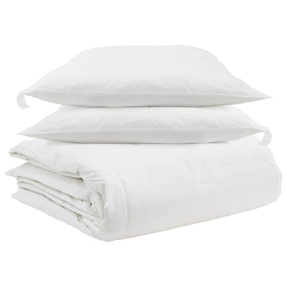 Set di Piumoni con cuscino 3 pcs Bianco Piuma d'anatra