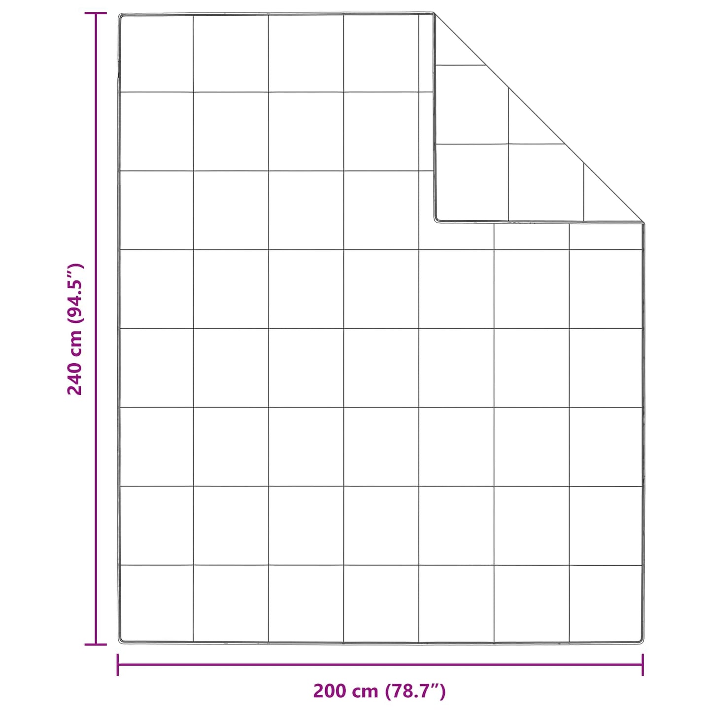 Set di Piumoni con cuscino 3 pcs Bianco Piuma d'anatra
