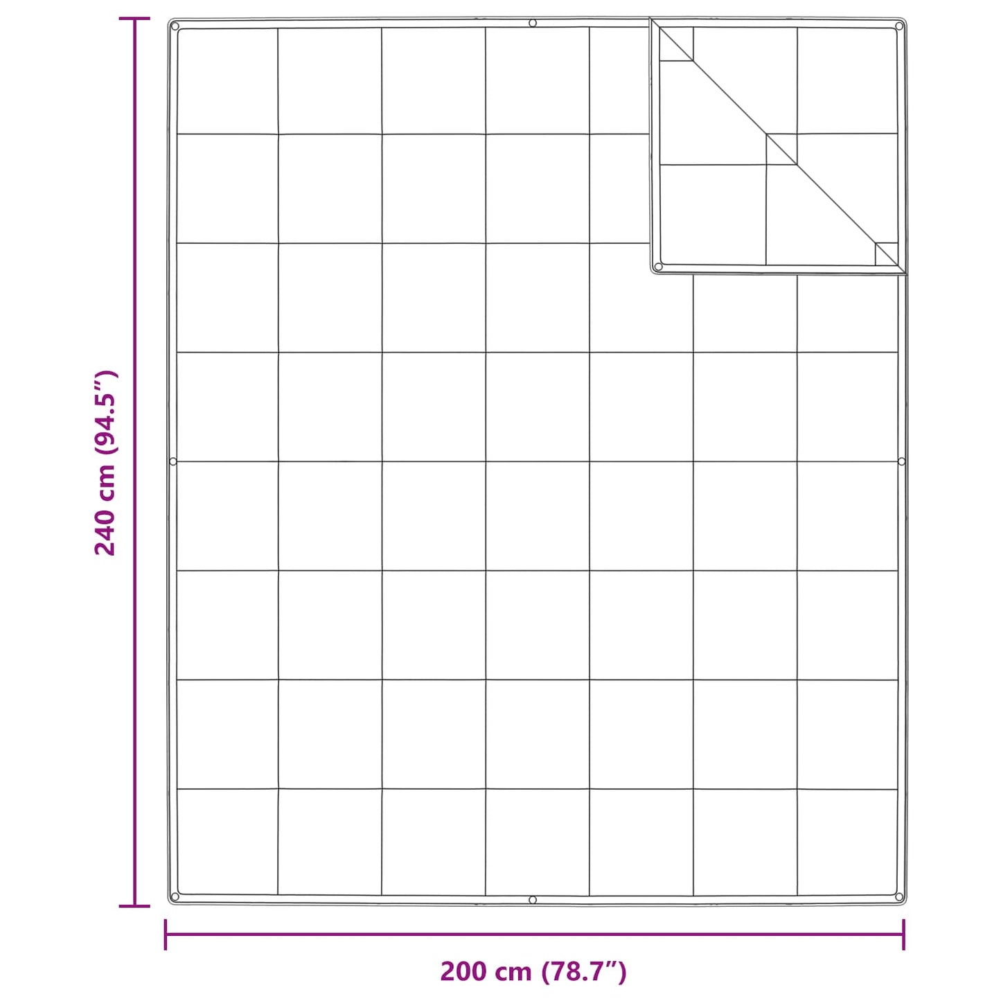 Set di Piumoni con cuscino 3 pcs Bianco Piuma d'anatra