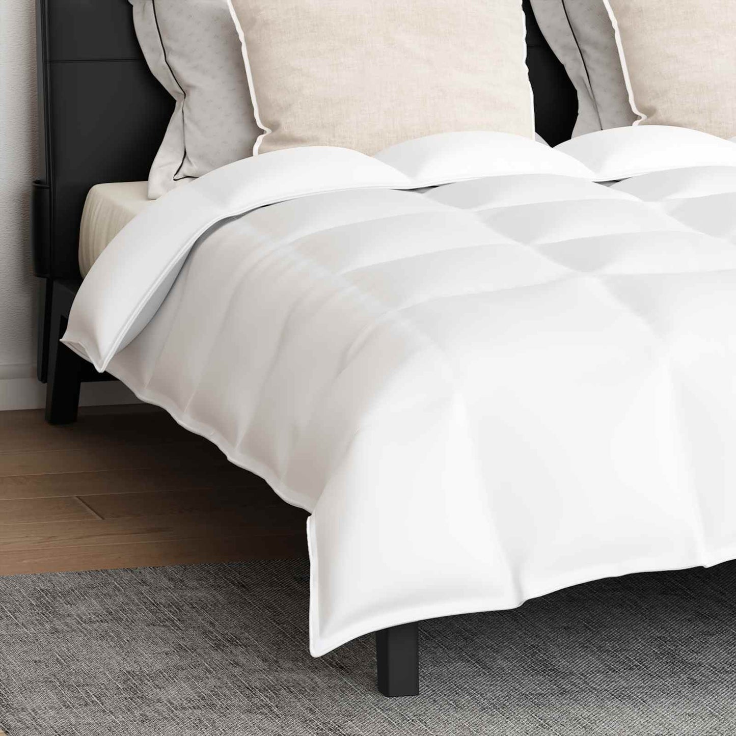 Set di Piumoni con cuscino 3 pcs Bianco Piuma d'anatra | homemem39