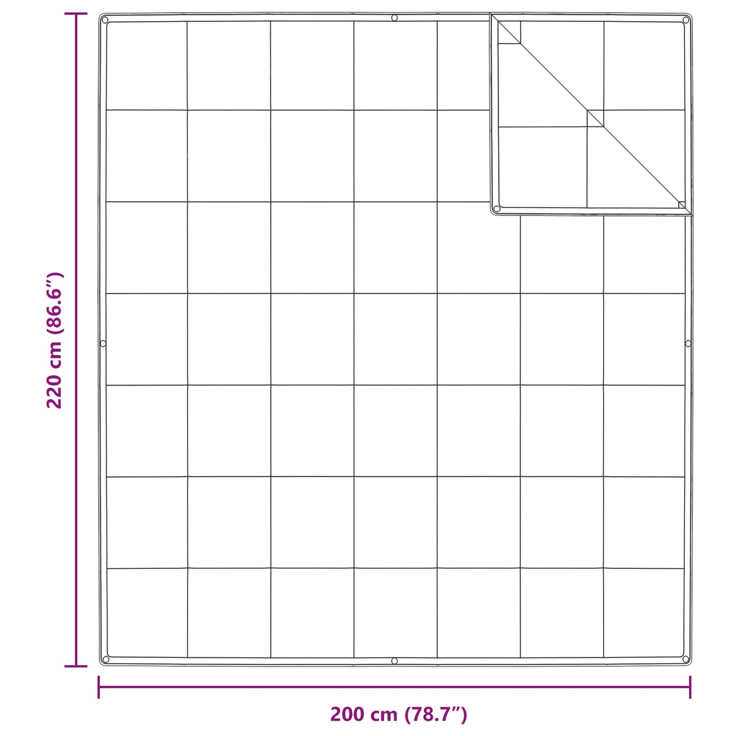 Set di Piumoni con cuscino 3 pcs Bianco Piuma d'anatra