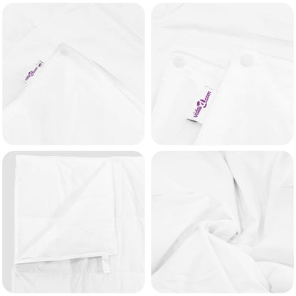 Set di Piumoni con cuscino 3 pcs Bianco Piuma d'anatra | homemem39