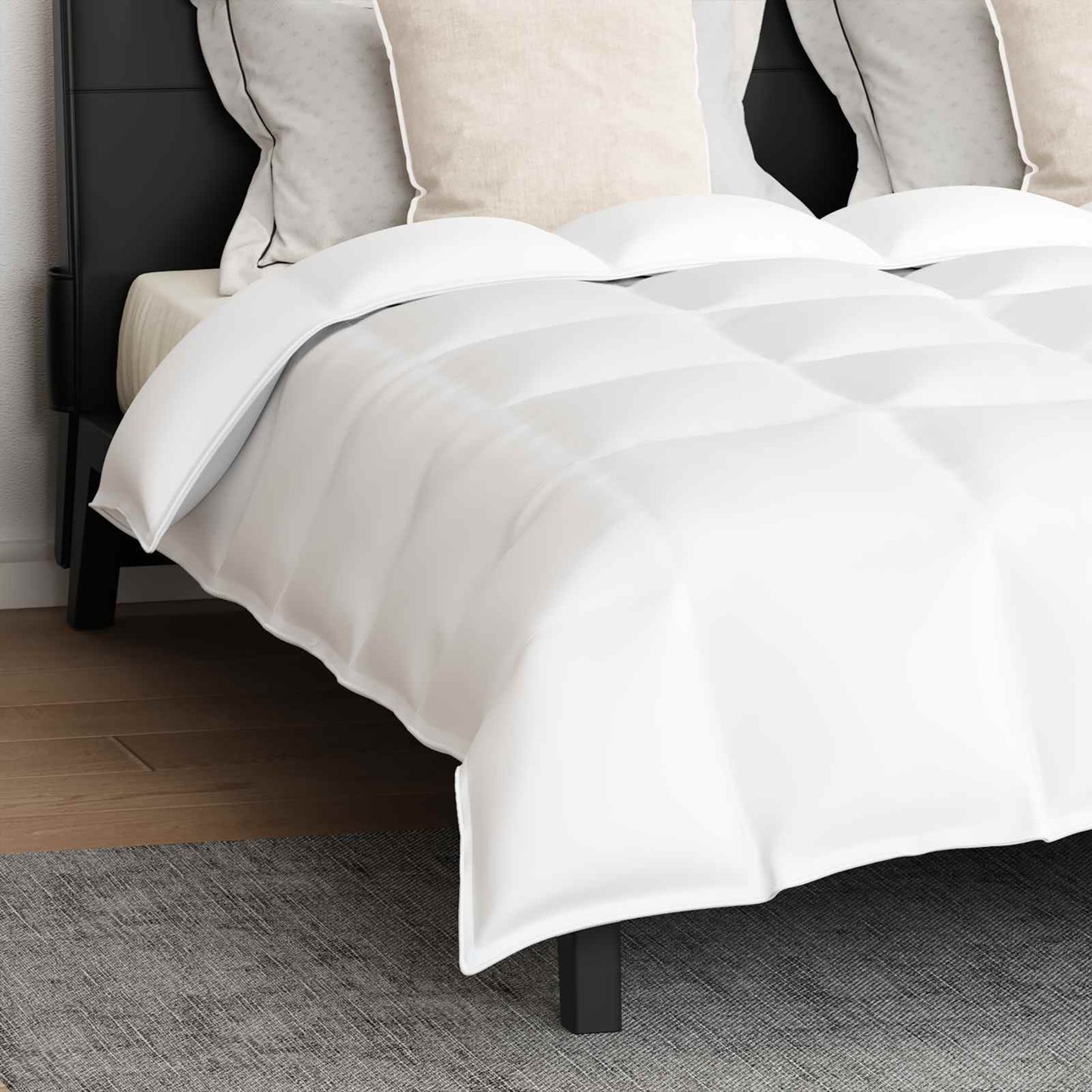 Set di Piumoni con cuscino 3 pcs Bianco Piuma d'anatra | homemem39