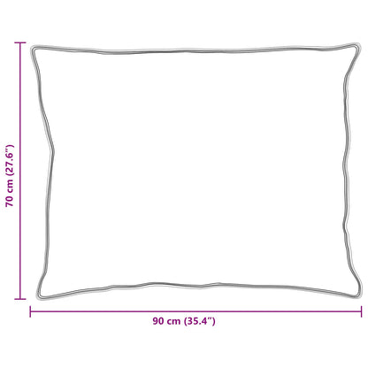 Duvet Estivo con cuscino 3 pcs Bianco Microfibra