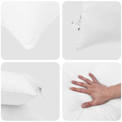 Duvet Estivo con cuscino 3 pcs Bianco Microfibra | homemem39