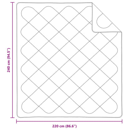 Duvet Estivo con cuscino 3 pcs Bianco Microfibra
