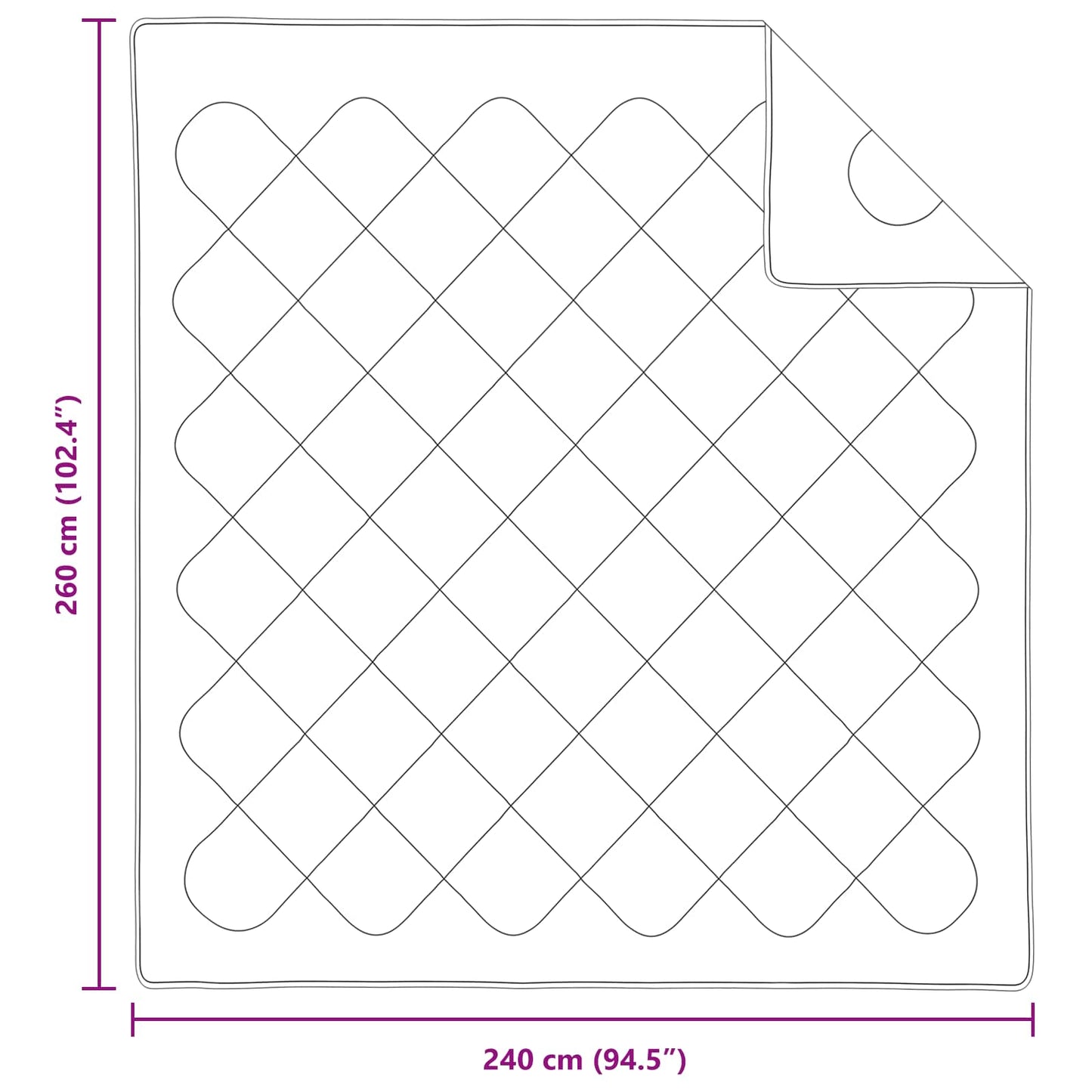 Duvet Estivo con cuscino 3 pcs Bianco Microfibra