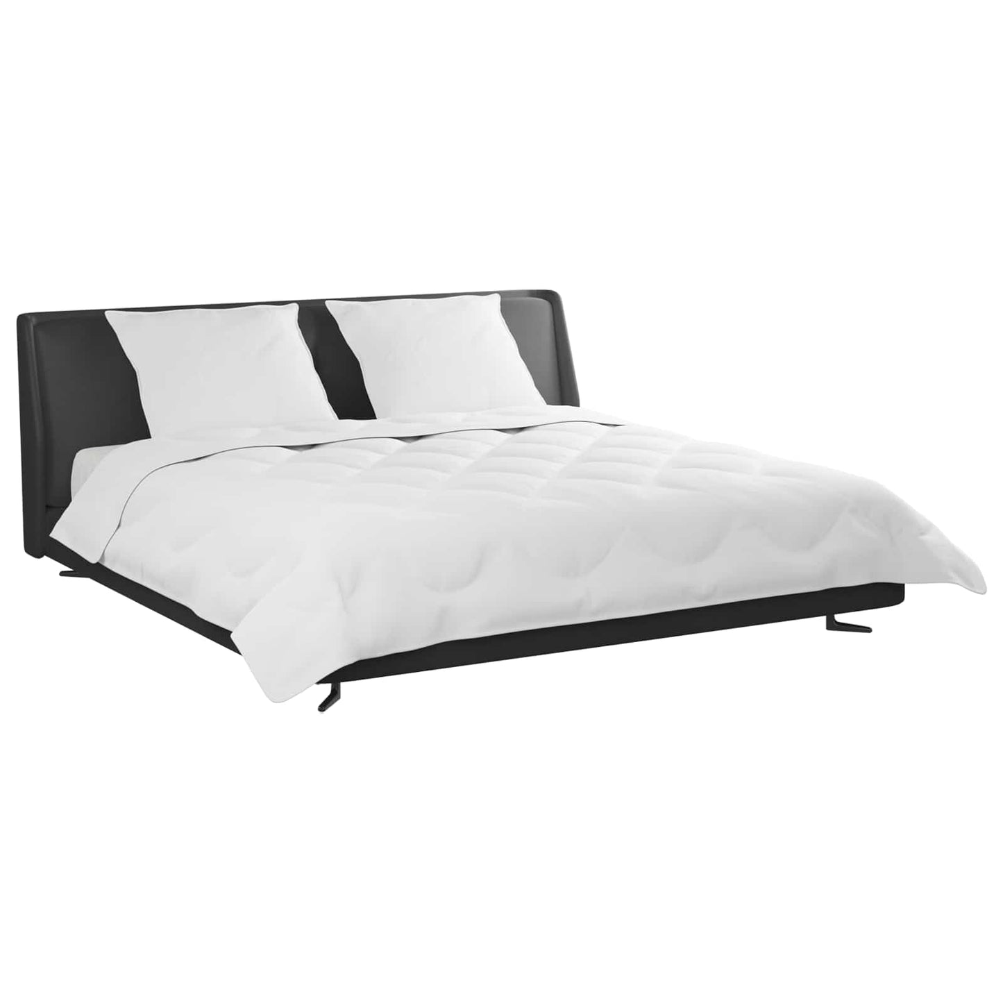 Piumone con cuscino 3 pcs Bianco Microfibra