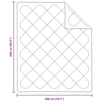 Piumone con cuscino 3 pcs Bianco Microfibra