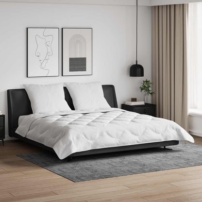Piumone con cuscino 3 pcs Bianco Microfibra