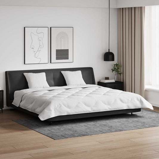 Duvet Invernale con cuscino 3 pz Bianco Microfibra