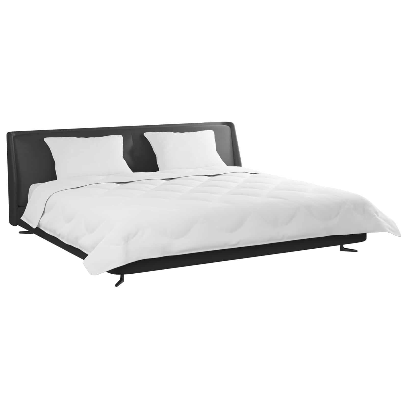Duvet Invernale con cuscino 3 pcs Bianco Microfibra | homemem39